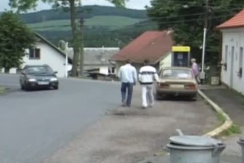 Blindfolded dudes Take It In Tthowdys man mouth And anal By A Cop