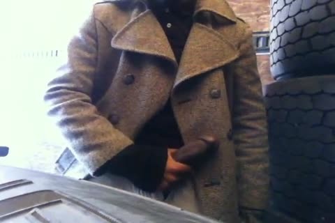 another Vid discharged At The Tire Yard Last Winter. This Time, Inside The Back Of The Truck. I'm Wearing My Longjohns And Briefs And There's Some Serious Bulging Going On. I receive My Nut Off Around 7mins In.