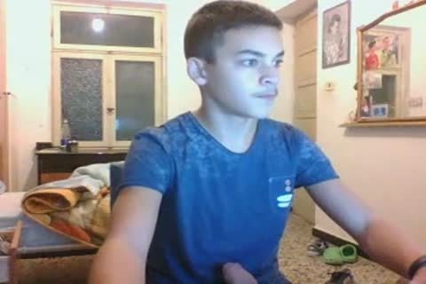 18 YO Mexican Jerks His big penis