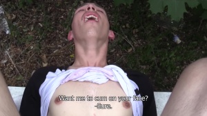 young bartender shows his 10-Pounder in public