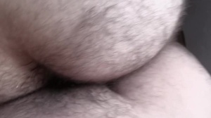 A teddy bear receives a shlong into his bushy booty