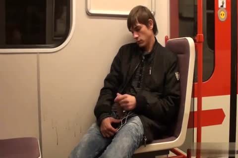slutty legal age teenager Jacking Off In The Subway