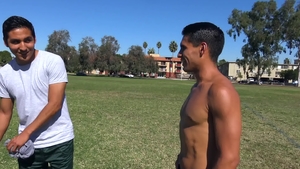 Str8Chaser: Brown hair Paul Wagner fucks in the ass outdoors