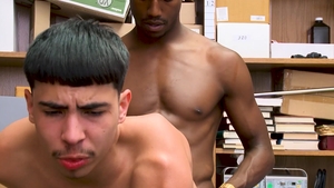 YoungPerps.com: Young latino officer helps with nailed rough