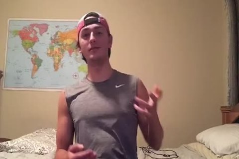 straight boy Masyn Thorne Inside During Quarantine Strokes His large dick