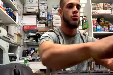 juicy ARAB guy CUMS AT WORK(GAS STATION) juicy AF!!!