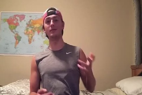 straight lad Masyn Thorne Inside During Quarantine Strokes His ramrod For Members