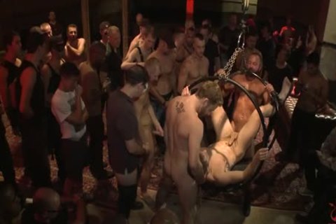 tied Up And pounded In Front Of 100 dirty guys