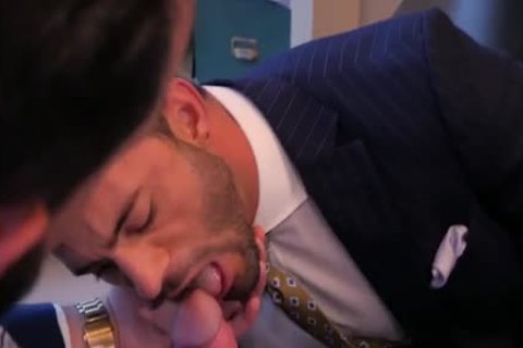 Muscle gay anal sex Suit cumshot