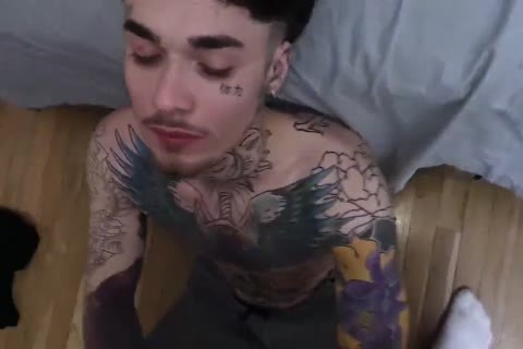 Punk twink gets poked.