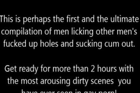 Ultimate gay Felch Compilation - Pigs lick Barebacked wazoo