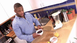 Maskurbate - Ebony Adam helps with real fucking