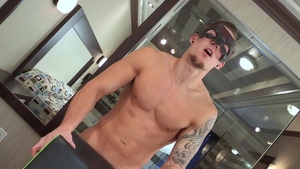 Maskurbate: Raw ramming hard as well as natural jock