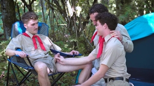 Boys At Camp: Colton McKeon wearing shorts butt pounded