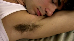 PitsAndPubes: Solo trimmed & hairy twink Brat sniffing