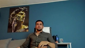 naughty man On webcam