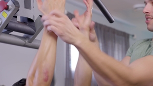 Jerk Buddies: Caucasian Jocks Share Cumshots