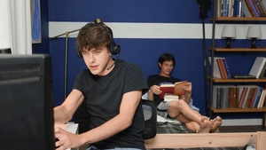 Men: The Dark Haired Twink Rides His Roommate's Hard Cock