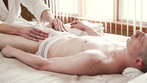 gaycest: Smooth twink blown by big-dick