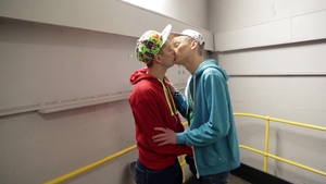 Dick-Slurping Twinks Make a Mess on Ice