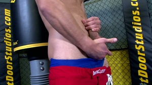 Next Door Male: Push Ups lead to a Pulsey Wank