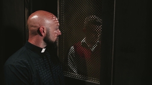 Confessional leads to intense bareback action