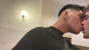 Facial cumshot shocks shy amateur boy